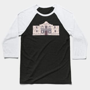 Remember the Alamo - San Antonio Mission - Liberty Baseball T-Shirt